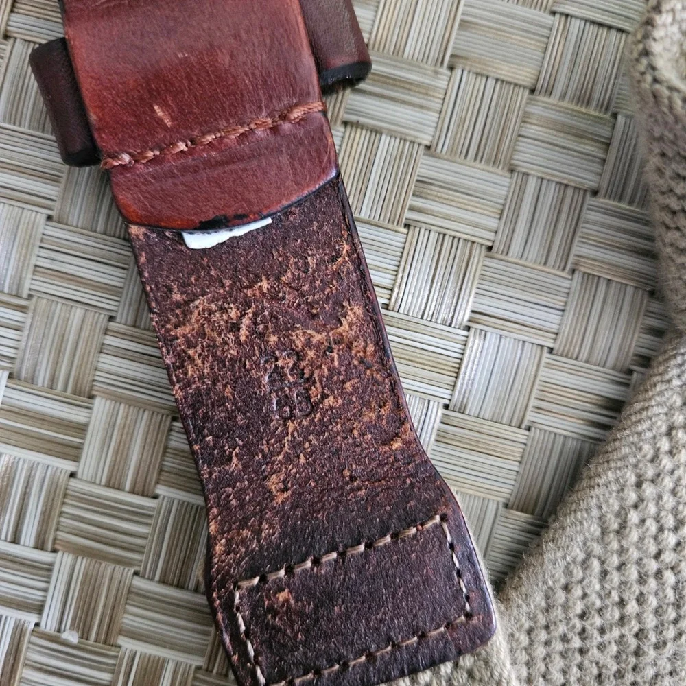 Polo Ralph Lauren Stretch Belt Kids Leather Belt Canvas Brown Golf 22/55